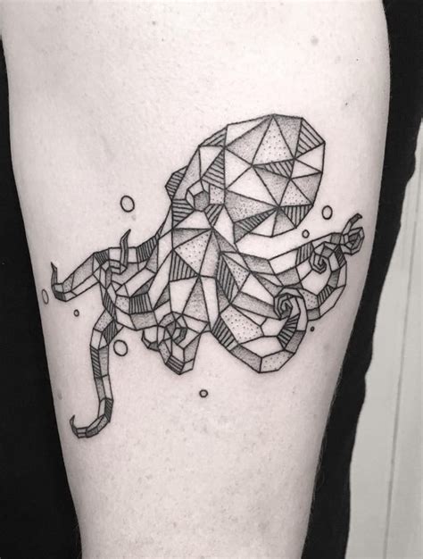 geometric octopus tattoo|40+ Popular Octopus Tattoos for 2022: Creative。